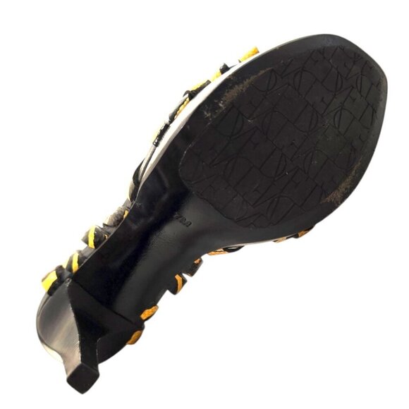 Diane Von Furstenberg Zebra Print Patent Leather Platform Heels Sz 7 - Picture 7 of 9